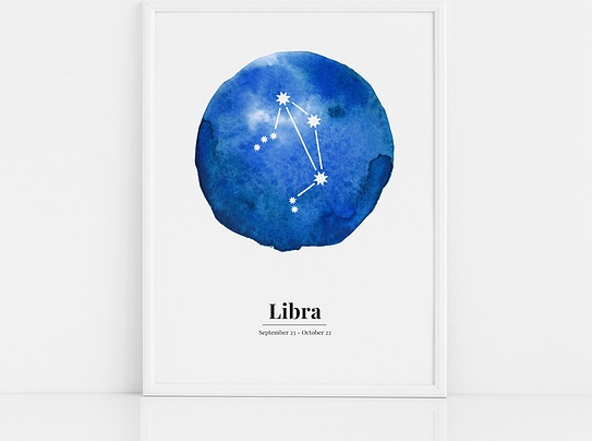 Plakat Libra Follygraph FBZLIBEN70100 Fabryka Form