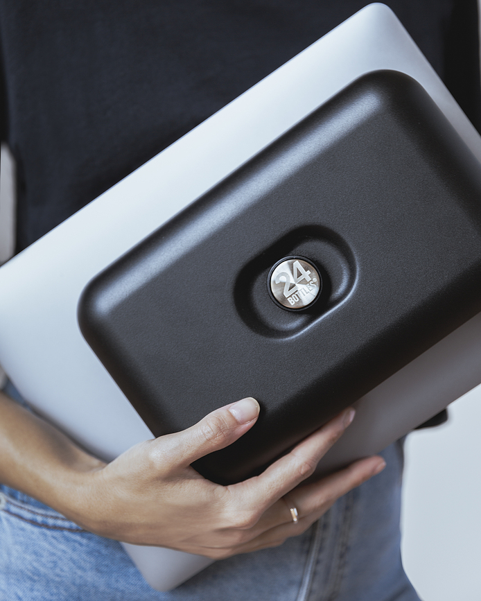 24Bottles Basic Kutija za ručak crna