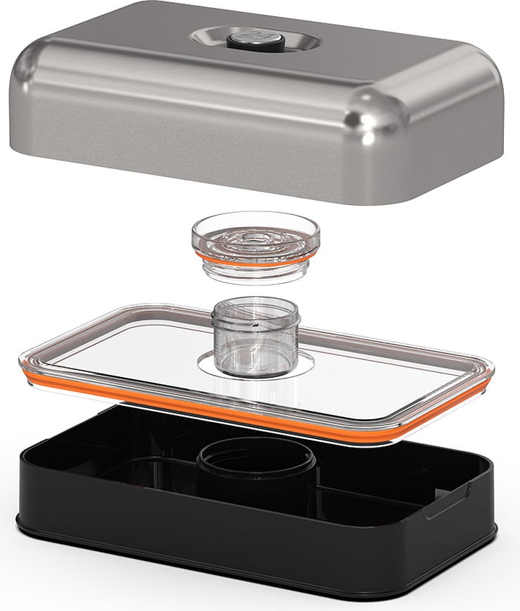 24Bottles Basic Kutija za ručak crna