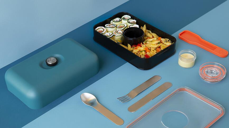 24Bottles Monochrome Δοχείο Φαγητού, θαλασσί