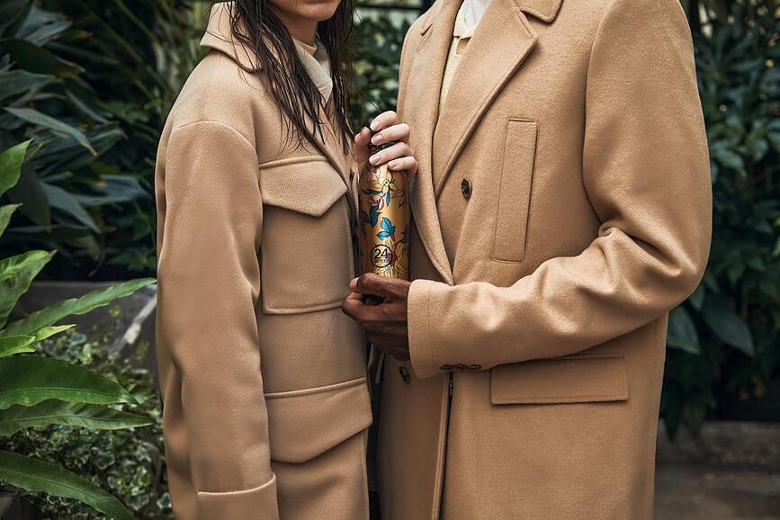 Botella Urban Bottle Acqua Fiorita, 500 ml, diseño floral