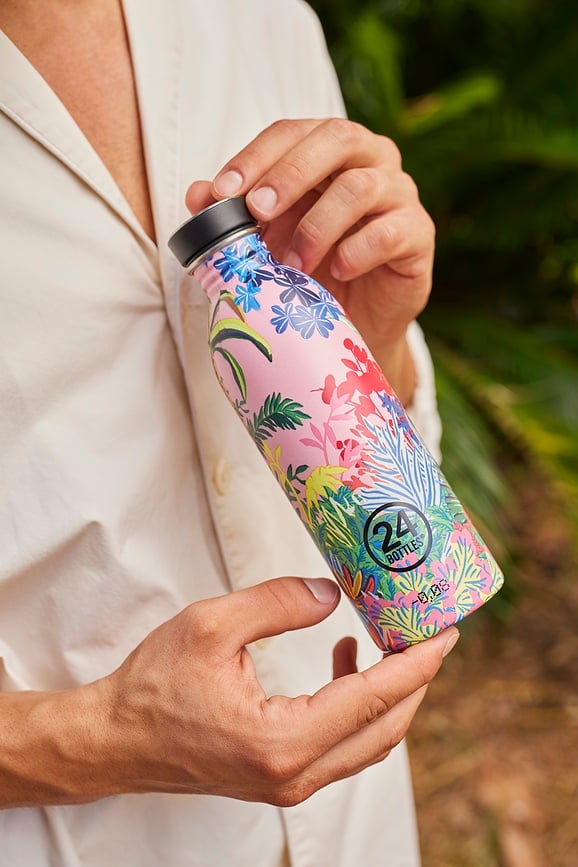 Botella Urban Bottle Acqua Fiorita, 500 ml, diseño floral