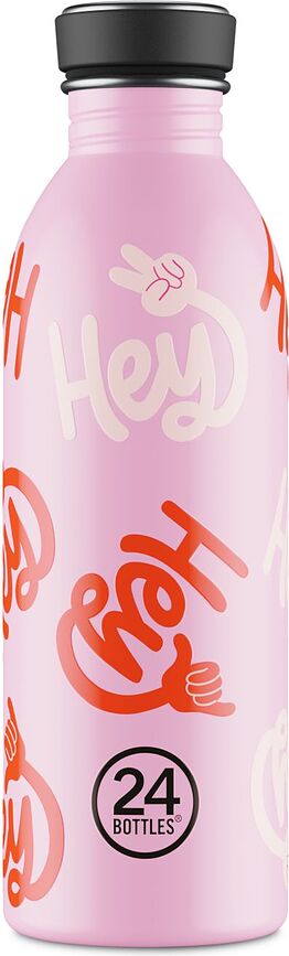 Botella de agua Urban Bottle Hey 500 ml, rosa