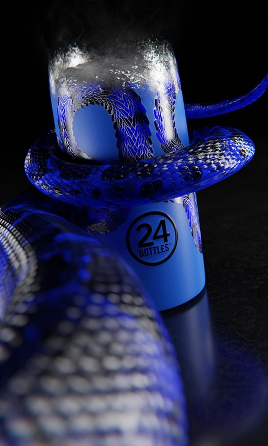 Botella térmica Clima Biscione, 500 ml, negra