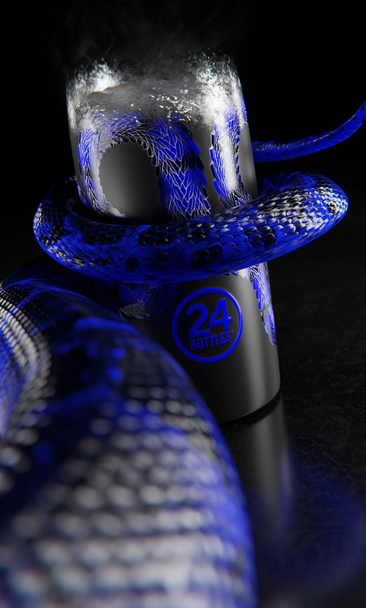 Botella térmica Clima Biscione, 500 ml, negra