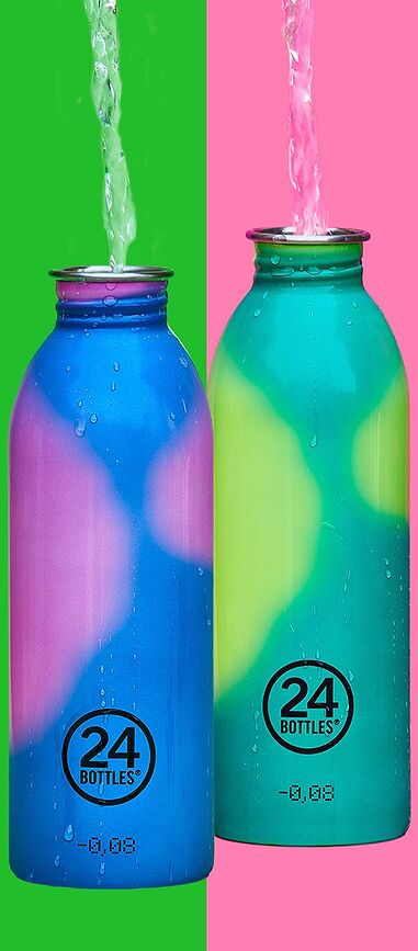 Botella Urban Bottle Reactive, 500 ml, amarillo y verde