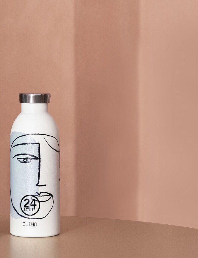 Clima Termo Steklenica, 500 ml, bela Calypso