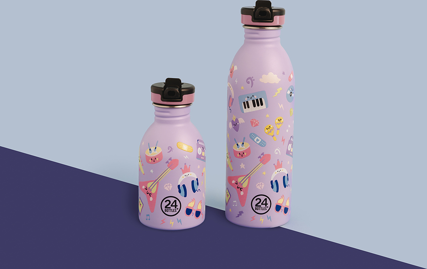 Clima Bottle Kids Termo steklenica Music Friends, 330 ml
