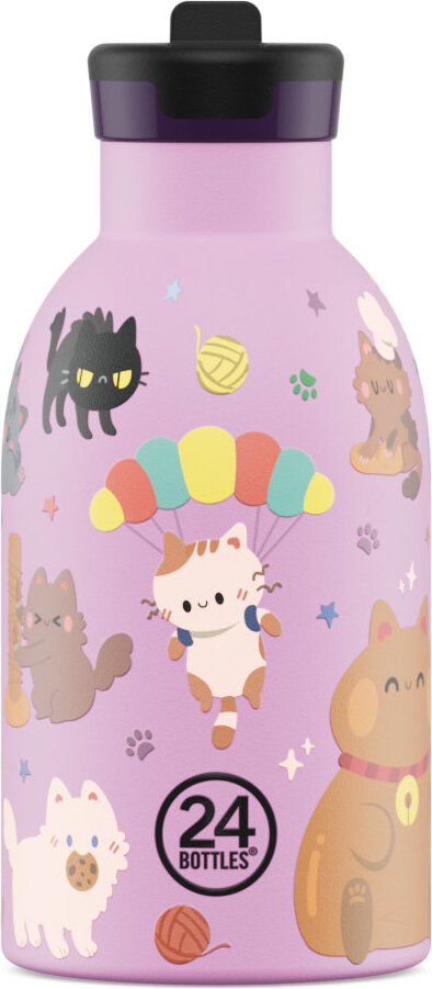 Trinkflaschen für Kinder Clima Bottle Kids Thermoflasche Meow Friends 330 Ml