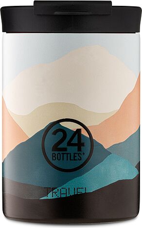Taza Térmica Plegable 24BOTTLES De Acero Inoxidable | 350 Ml | Mantiene Frío 24h Y Calor 6h | Tapa Antigoteo