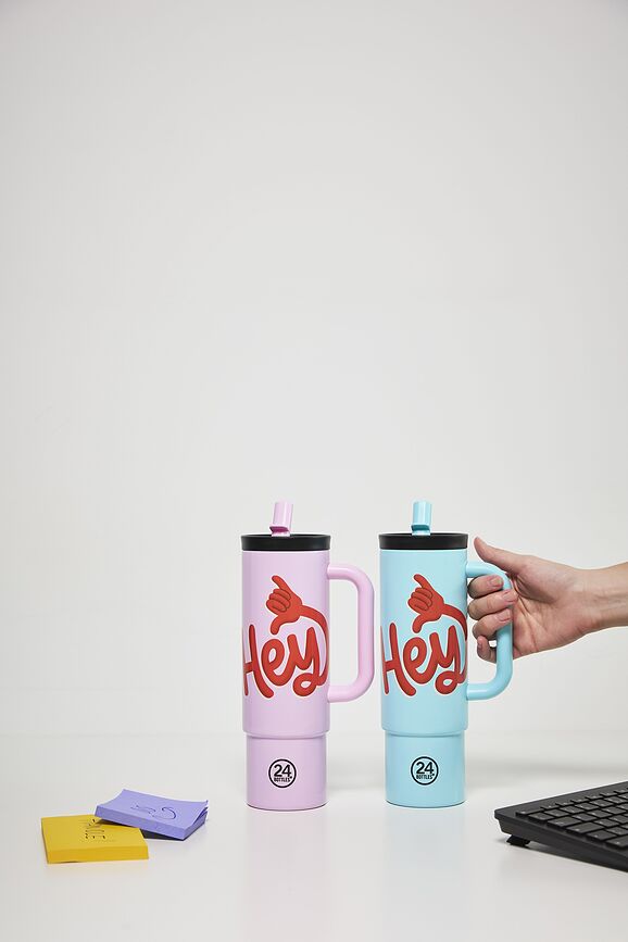 Straw Daydreaming Θερμός Κύπελλο, 800 ml, κίτρινο