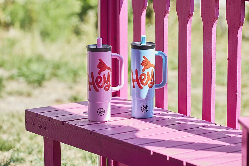 Straw Daydreaming Tasse isotherme 800 ml, jaune