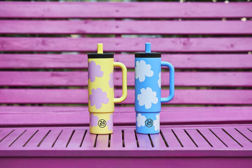 Straw Daydreaming Tasse isotherme 800 ml, jaune