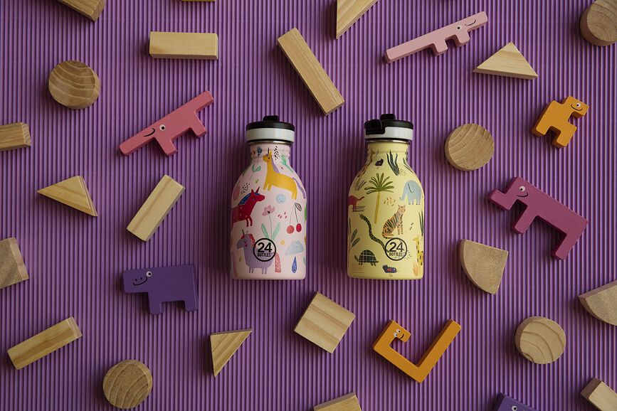 Urban Bottle Kids Jungle Friends Steklenica za vodo, 250 ml