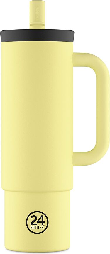 Vaso Térmico Straw Citrus, 800 ml, con pajita