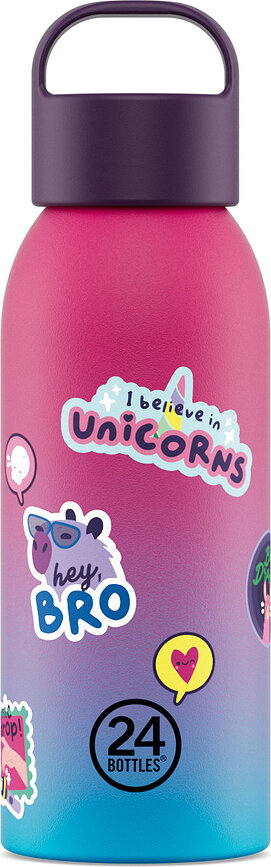 Young Bottle Drip Squad termosflaska 500 ml, rosa-blå