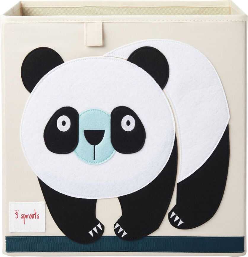 3 Sprouts Bac de Rangement, panda