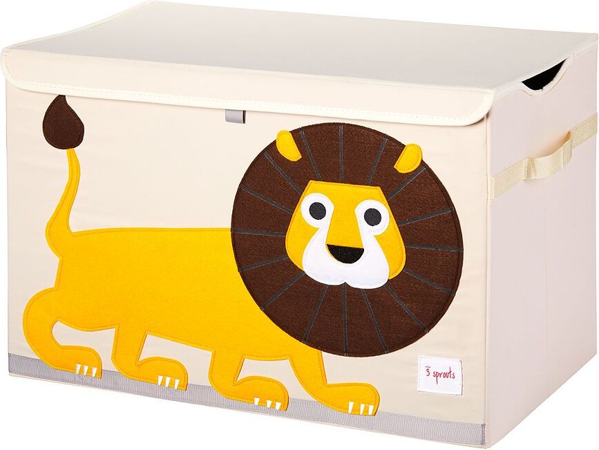 3 Sprouts Boîte de Rangement avec couvercle, motif lion