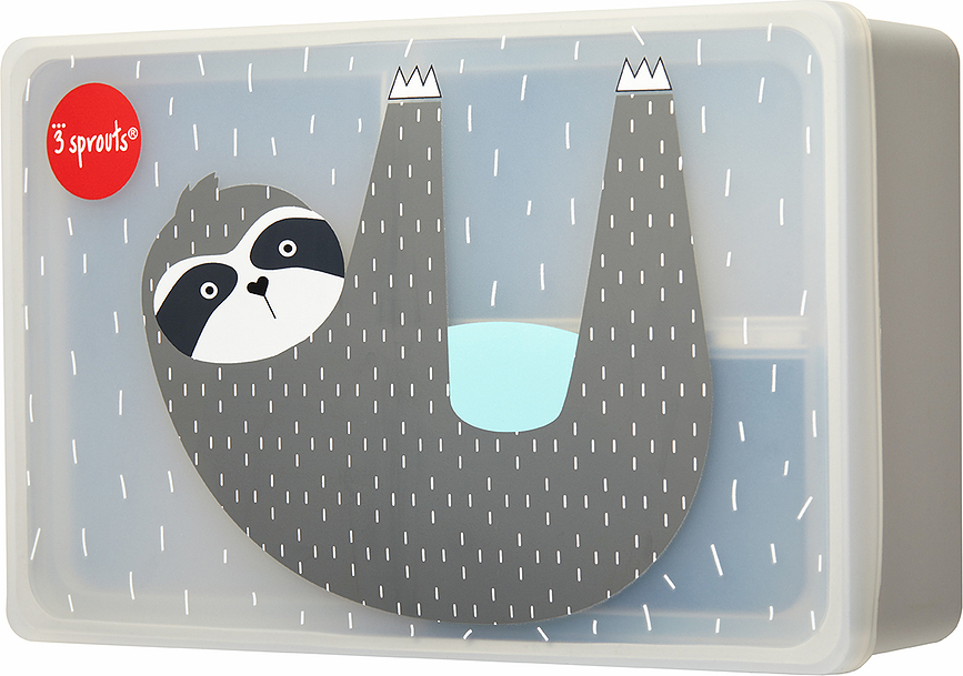 3 Sprouts Boîte Repas motif yéti, en silicone