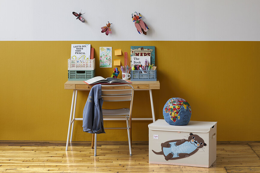 3 Sprouts Kutija za igračke sklopiva M ružičasta