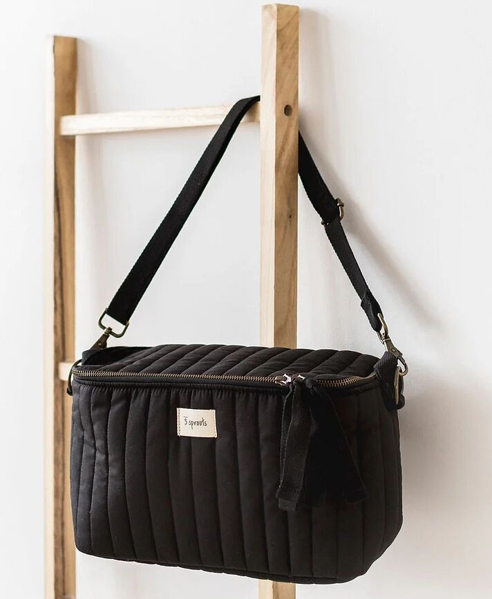 3 Sprouts Organizer za voziček, prešit, siv