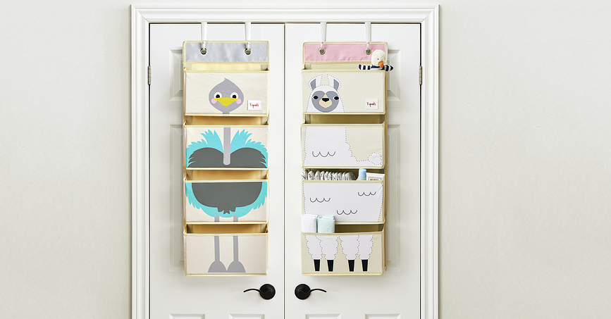 3 Sprouts Organizator zidni motiv noj 94 cm