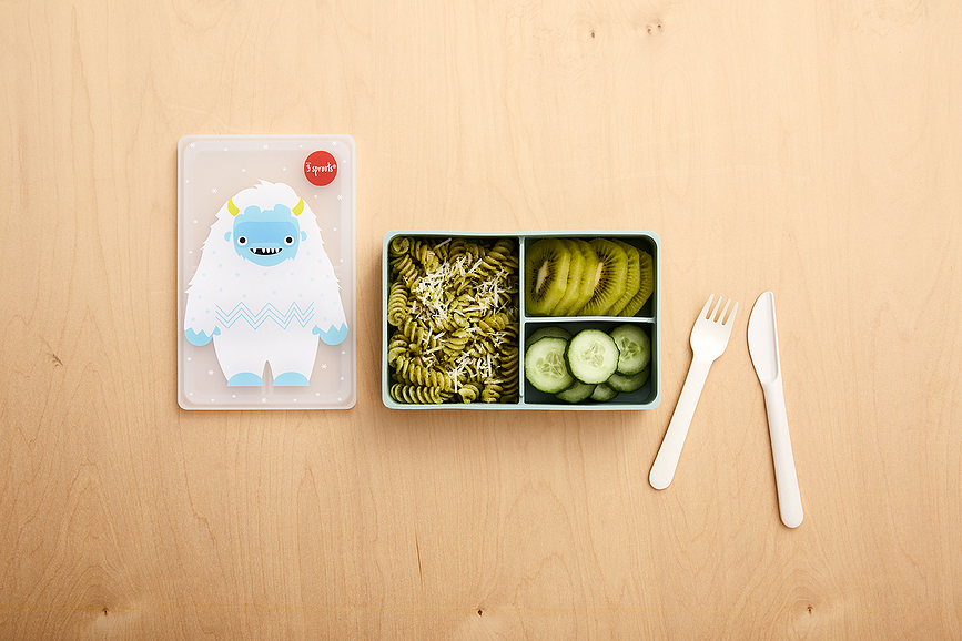 3 Sprouts Posoda za malico yeti, silikonska