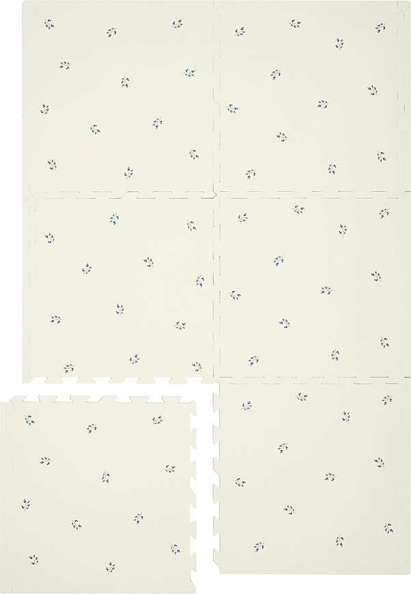 Alfombra de juego EVA Blueberry, marfil