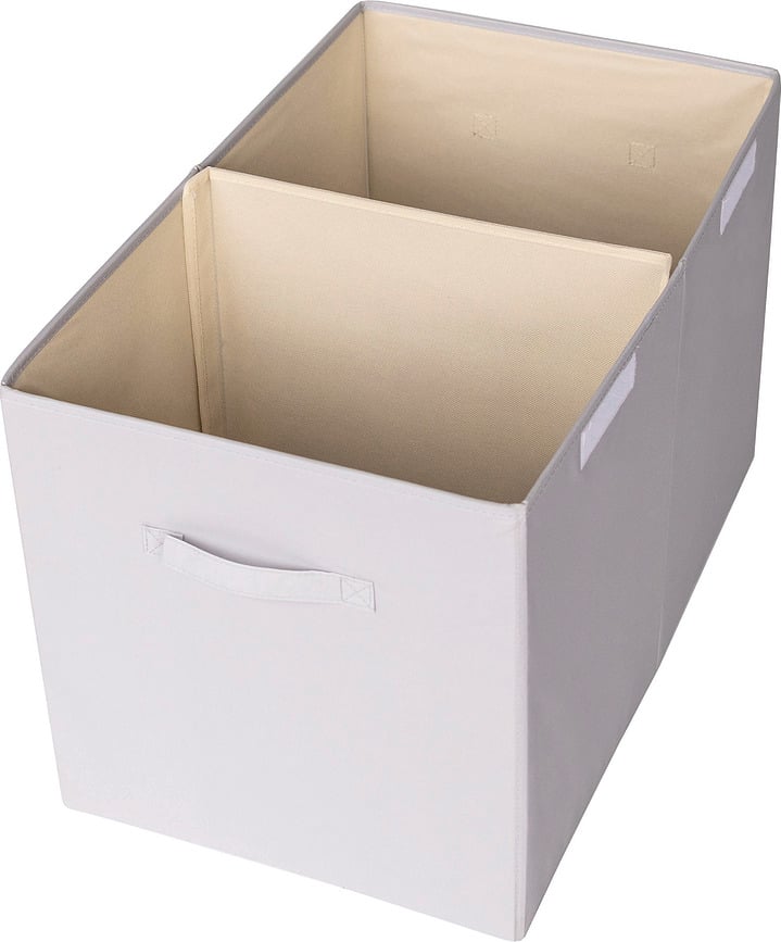Caja Organizadora Solid, con tapa, gris claro