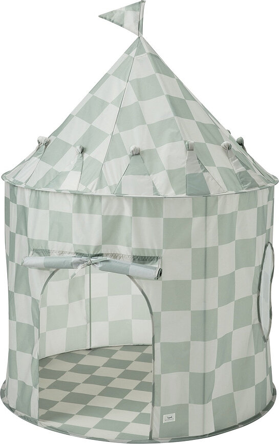 Дитячий намет Gingham, зелена шахівниця, з перероблених матеріалів