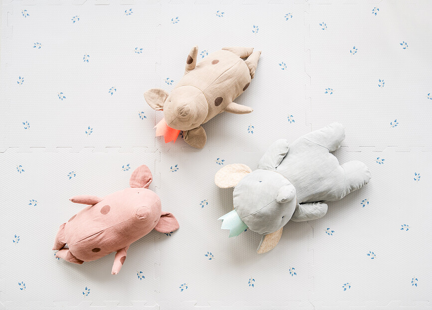 Eva Blueberry Podloga za igranje, slonokoščena