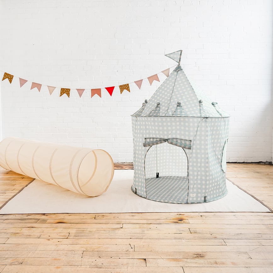 Gingham Šator dječji bež reciklirani