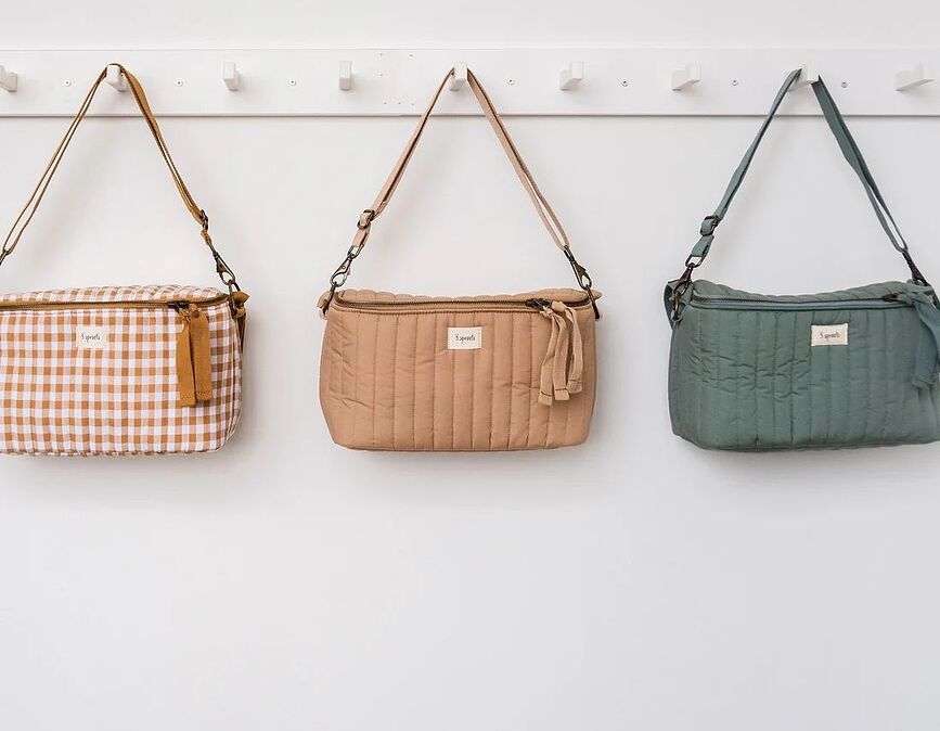 Organizador para Carrito acolchado 3 Sprouts, gris