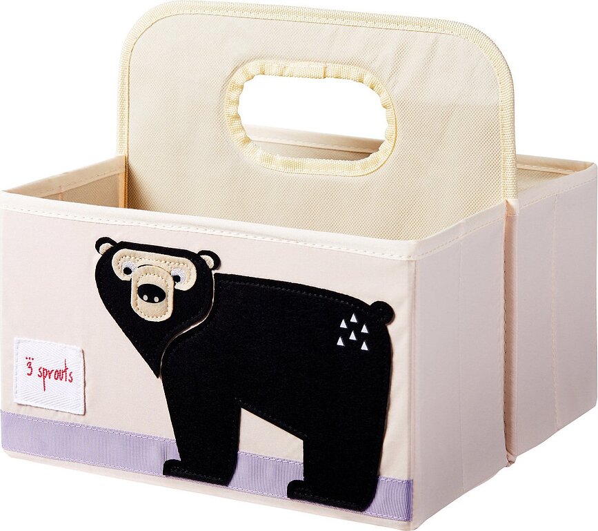 Organizador de pañales 3 Sprouts, rectangular, diseño de oso