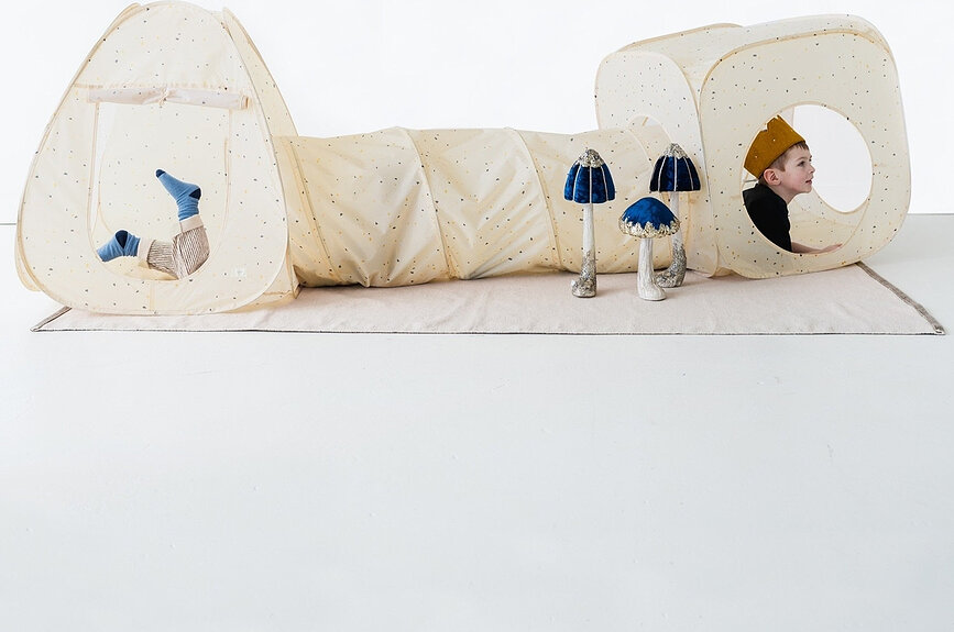 Set šotorov s tunelom 3 Sprouts terrazzo, 3-delni set