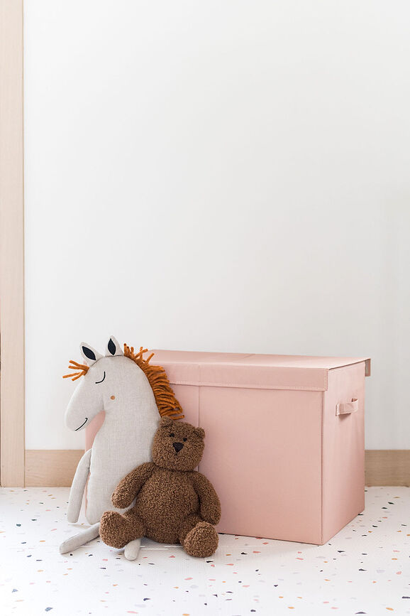 Solid Boîte de Rangement avec couvercle, rose