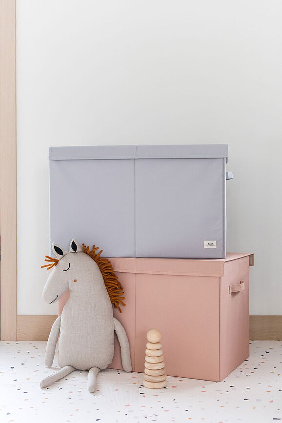 Solid Boîte de Rangement avec couvercle, rose