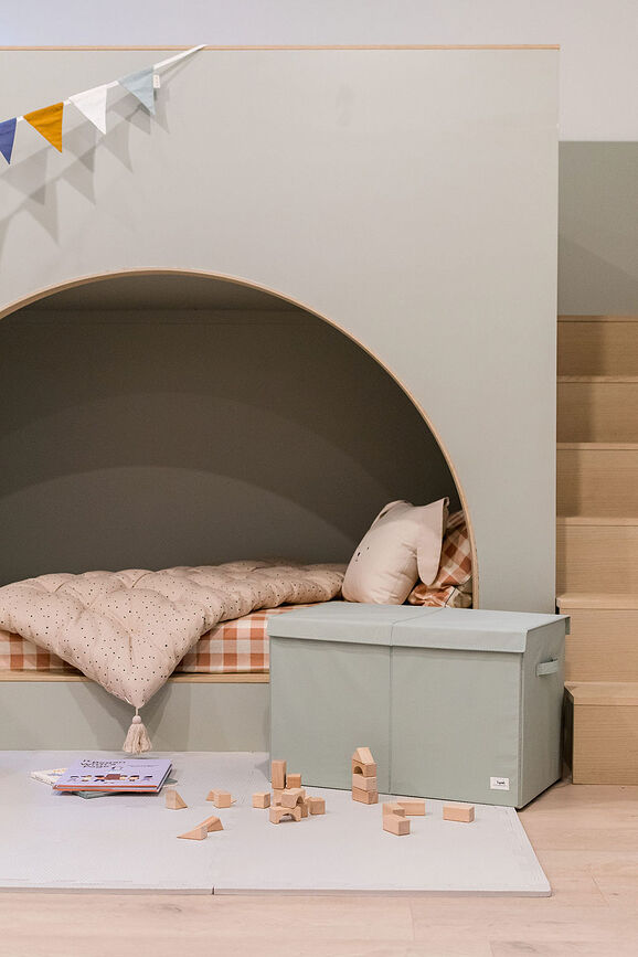 Solid Boîte de Rangement avec couvercle, rose