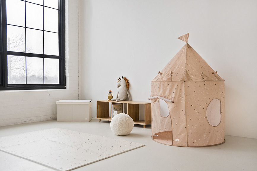 Tapete de Juego Eva, de espuma EVA, crema