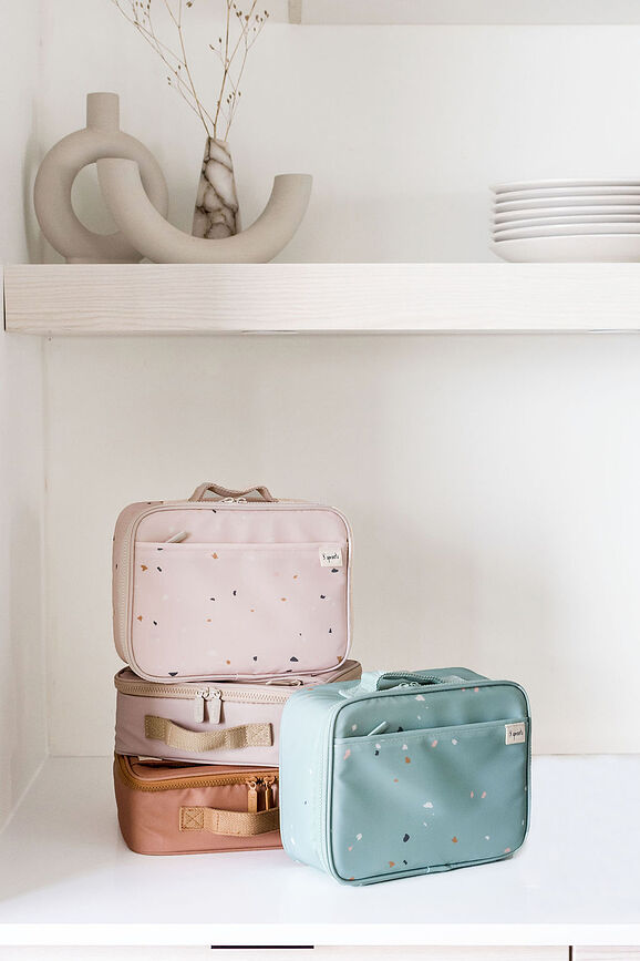 Terazzo Torba za malico, peščena, iz recikliranega materiala