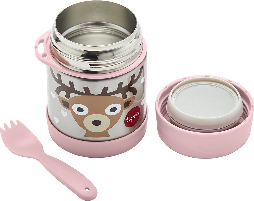 Termo 3 Sprouts infantil con cuchara, diseño de oso