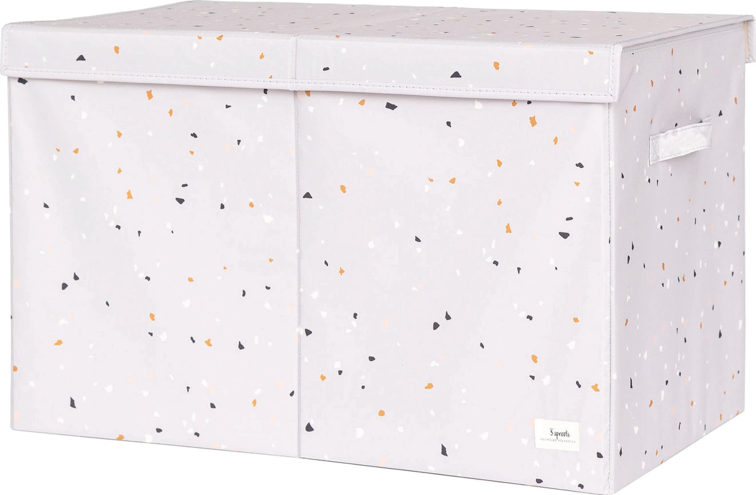 Terrazzo Aufbewahrungsbox hellgrau mit Deckel