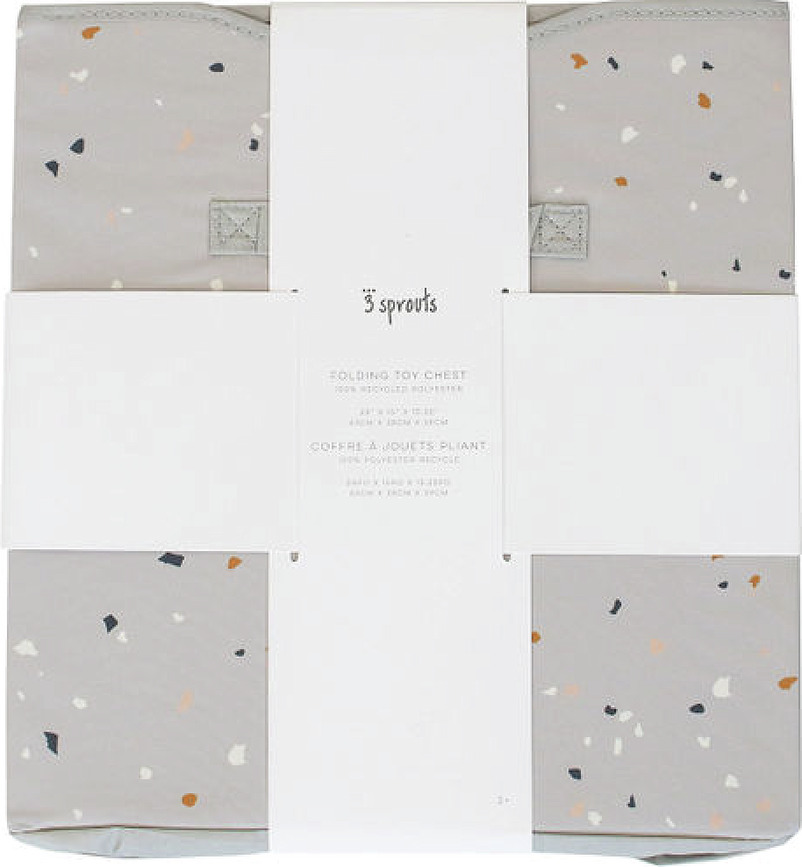 Terrazzo Boîte de Rangement avec couvercle, vert clair