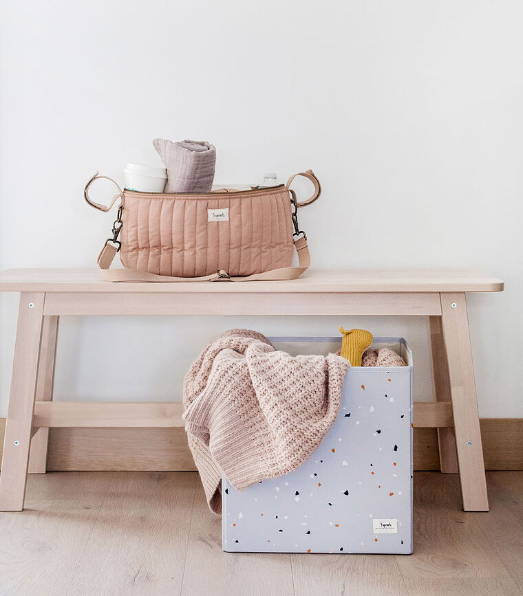 Terrazzo Boîte de Rangement, gris clair