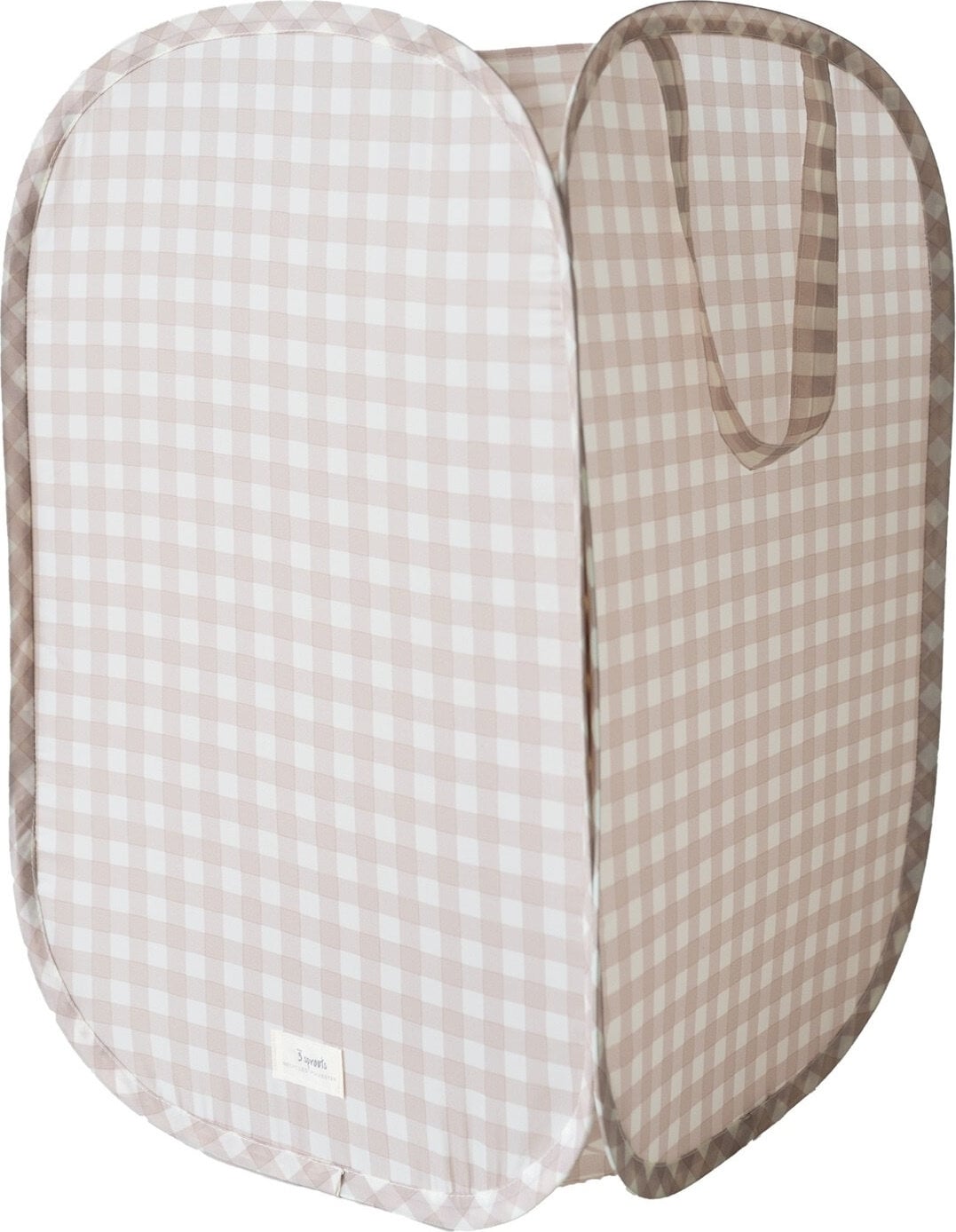 Wäschekorb 3 Sprouts kariert, beige