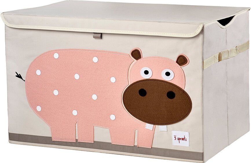 3 sprouts Boîte de Rangement avec couvercle, motif hippopotame
