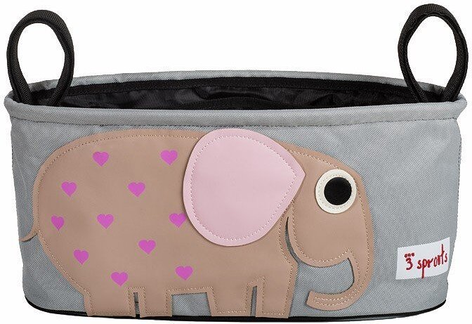 3 sprouts Organisateur de Poussette, motif éléphant