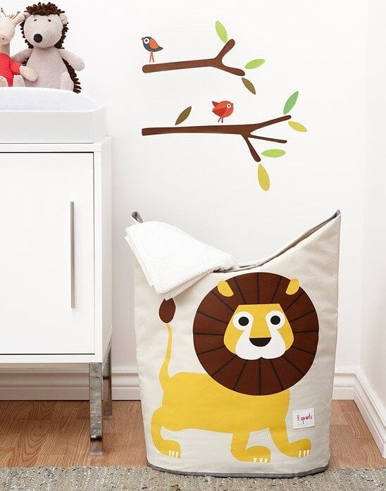 3 Sprouts Panier à Linge, Lion