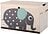Caja organizadora 3 Sprouts, con diseño de elefante
