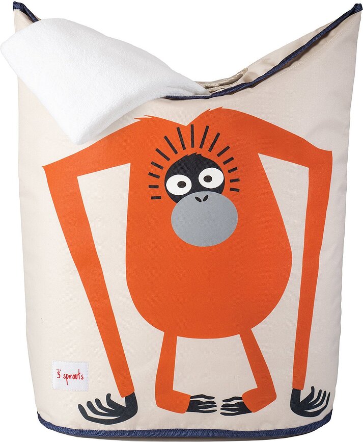 Cesto de Almacenamiento para Ropa 3 Sprouts, diseño orangután